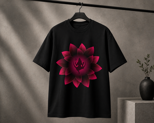 Mahadev Spiritual Lotus Graphic T-Shirt |  Unisex Tee